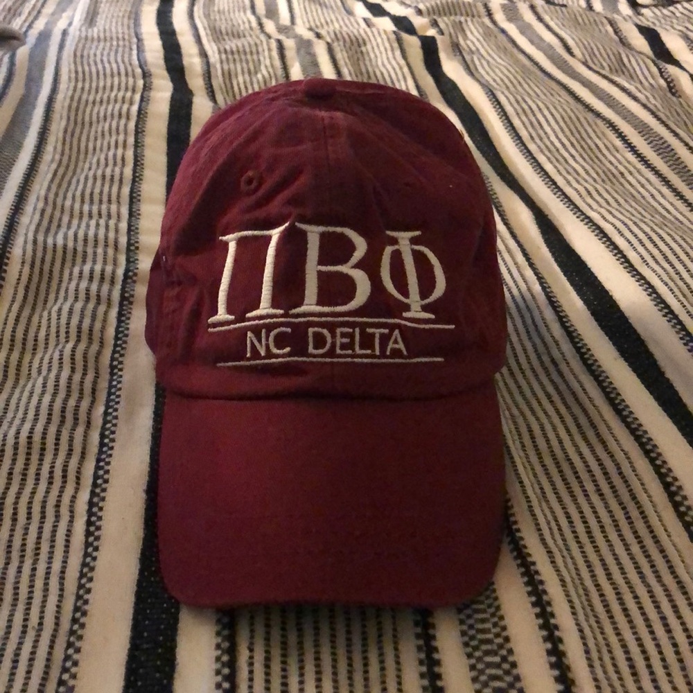 Pi Beta Phi Wine Letter Hat - NC Delta